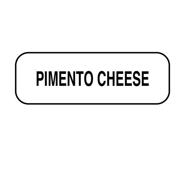 Nevs Pimento Cheese Label 1/2" x 1-1/2" DIET-411 - main